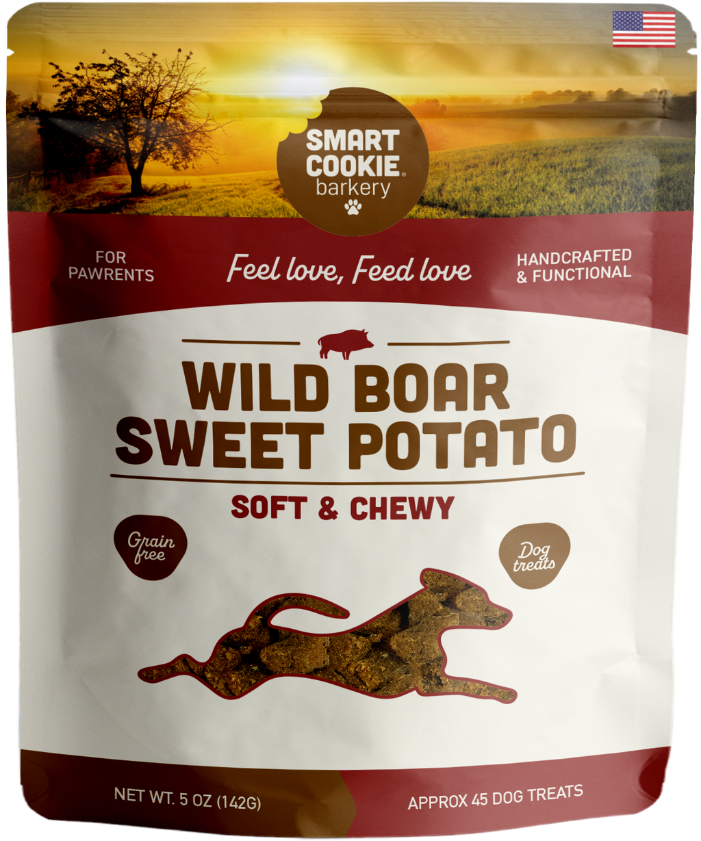 Wild Boar + Sweet Potato Chewy Dog Treat
