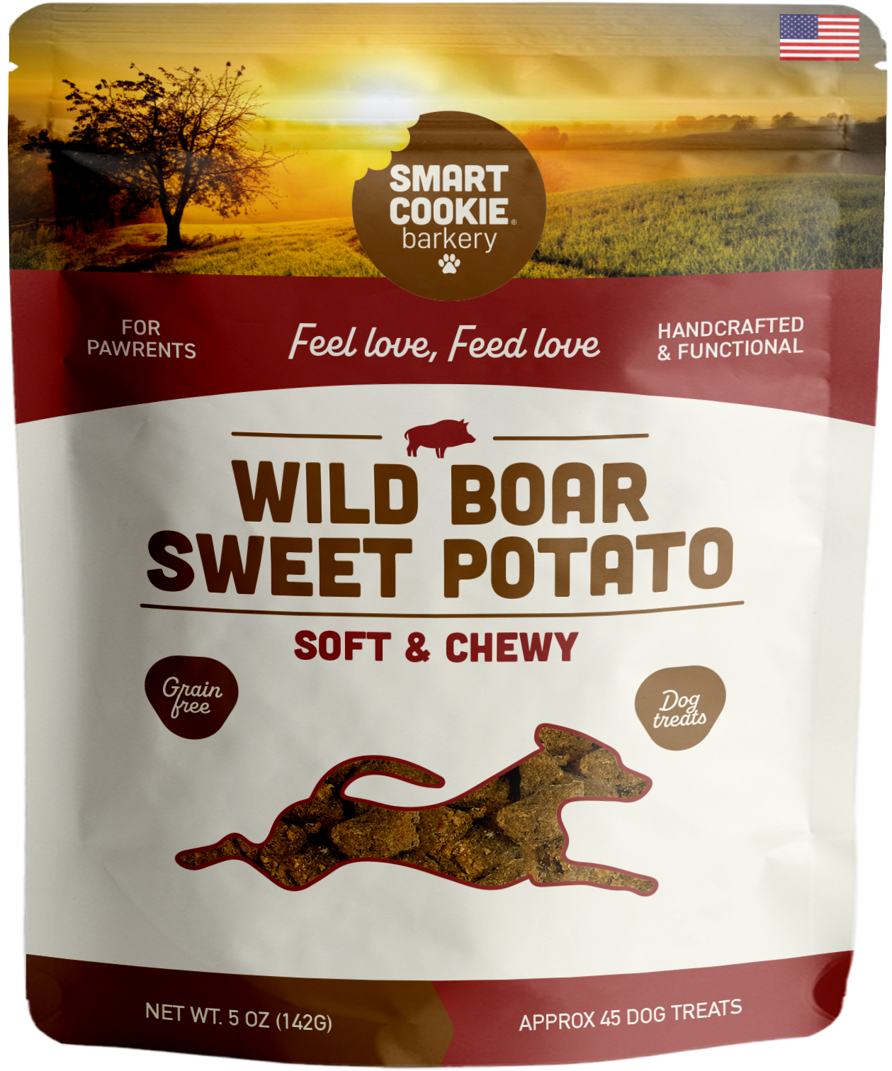 Wild Boar + Sweet Potato Chewy Dog Treat