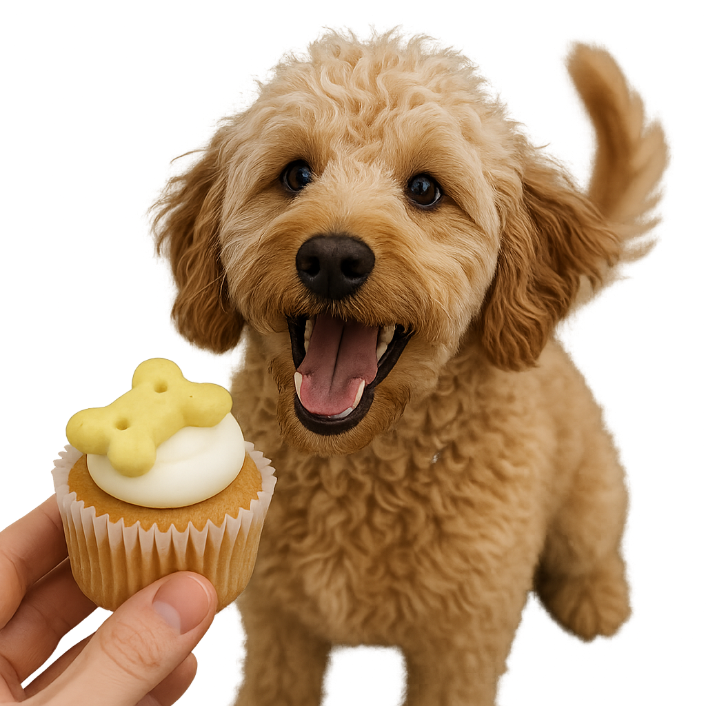 Puppin Cupcake Dog Treats -  6 Count Tray