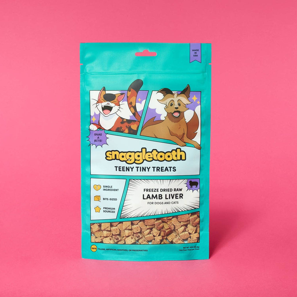 Snaggletooth Lamb Liver Teeny Tiny Treats, 2 oz