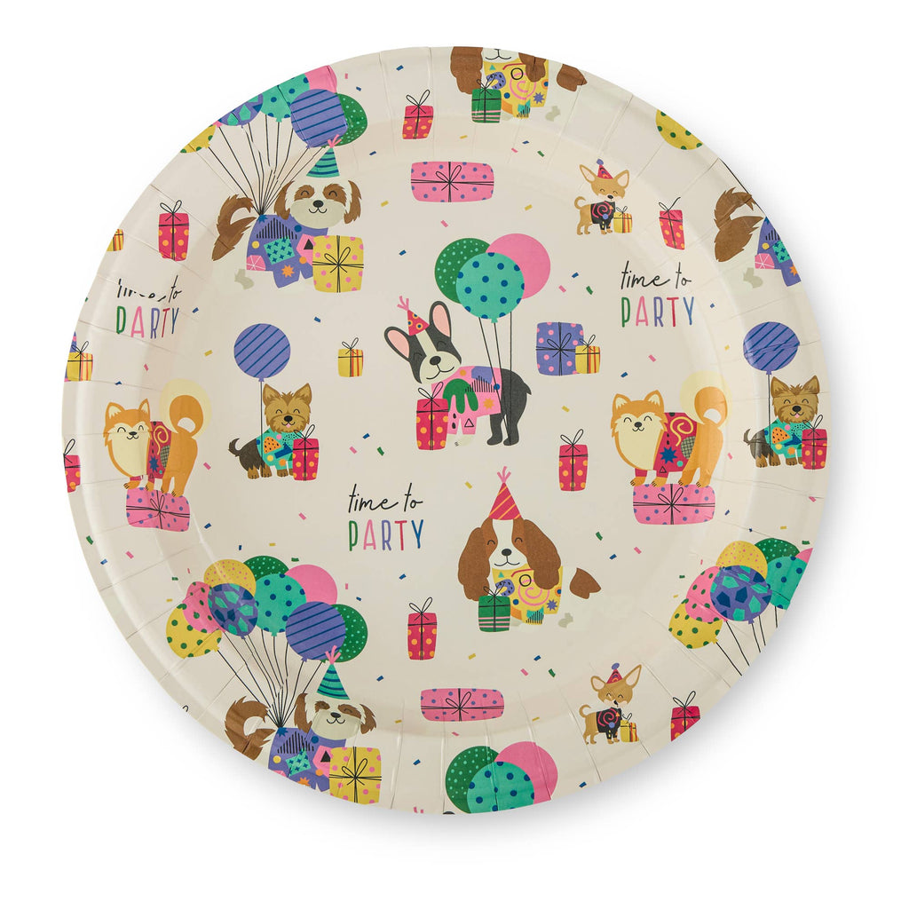 Dog Birthday Party Plates – 16 Count