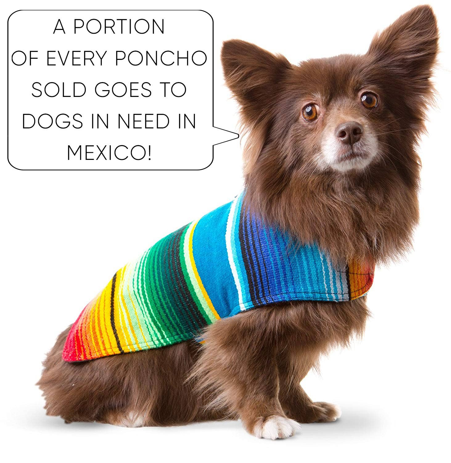 Handmade Serape Dog Poncho