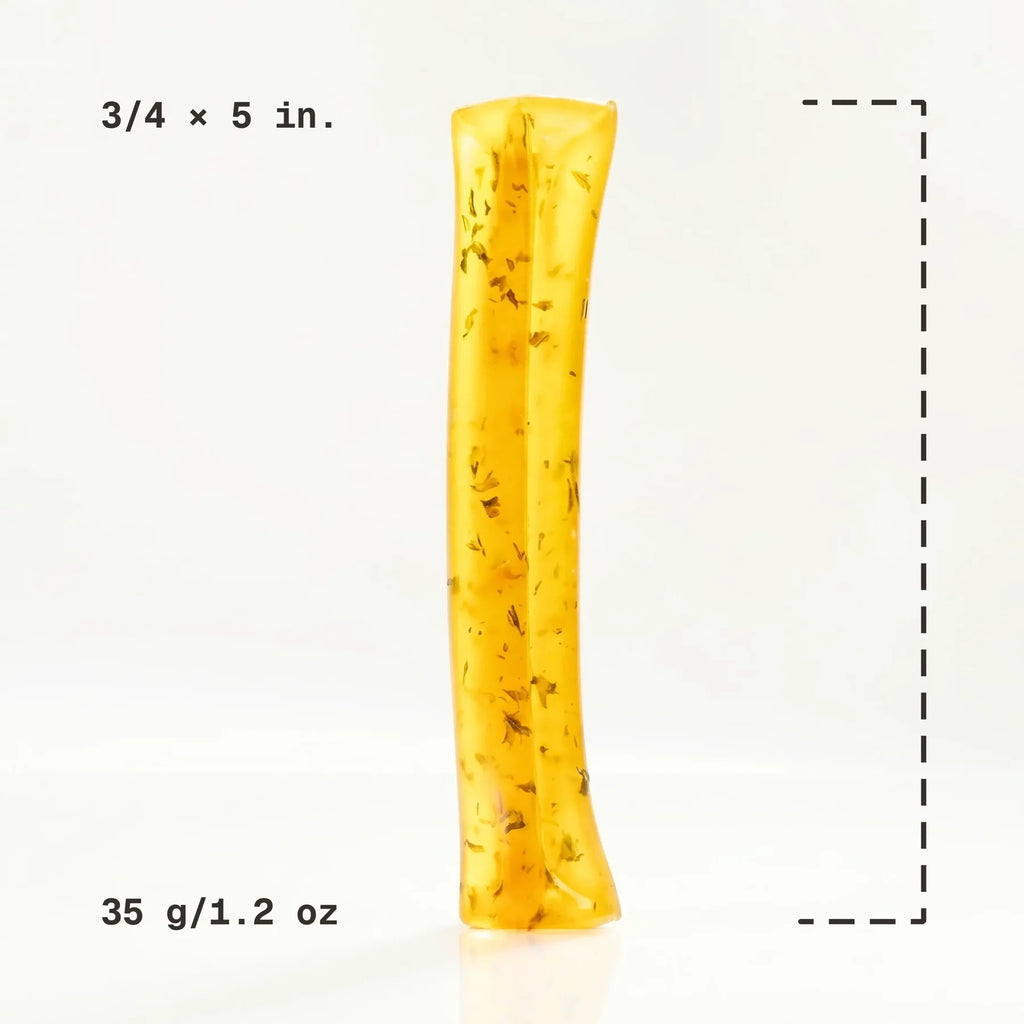 Gnü The Bone Broth Chew – Chicken and Chamomile Bone Broth Digestible Dog Chew