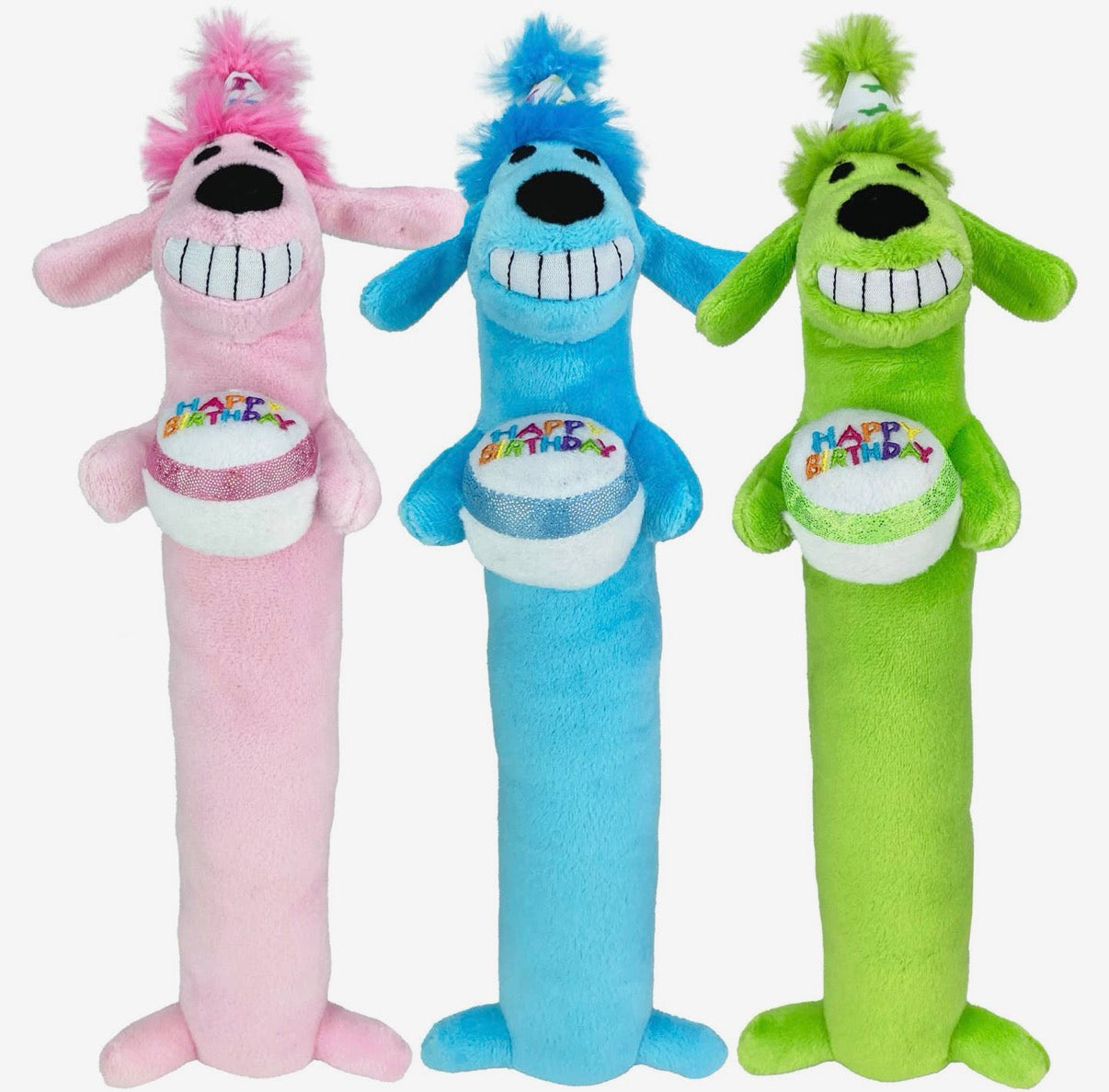Multipet Loofa Birthday Dog Plush Toy, 12-Inch