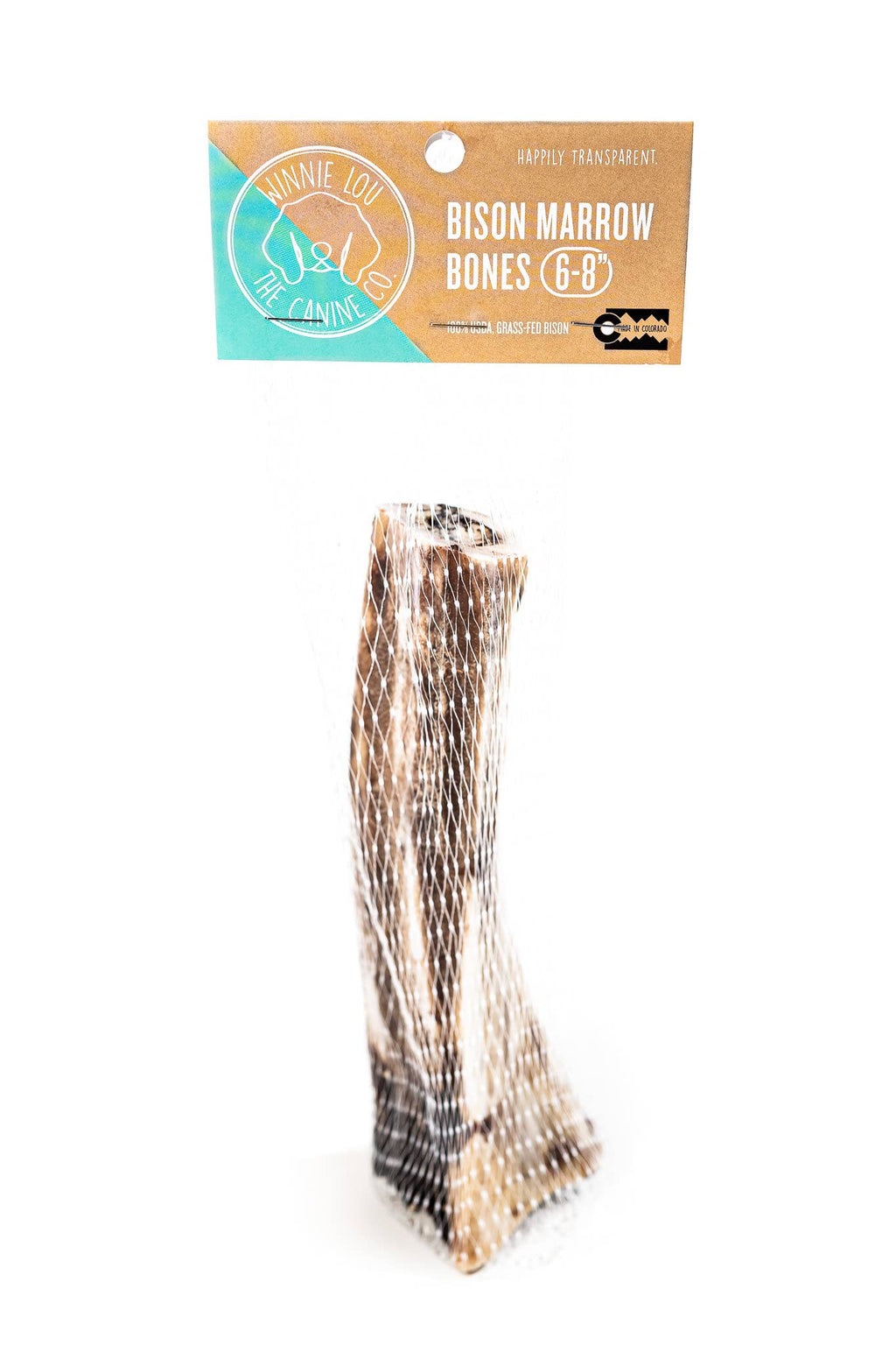 Winnie Lou Bison Marrow Bone - 6-8"
